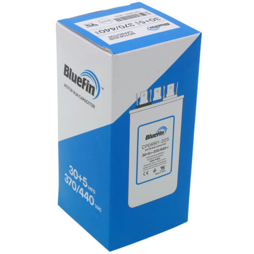 30/5 MFD Round Dual Motor Run Capacitor (440/370V)