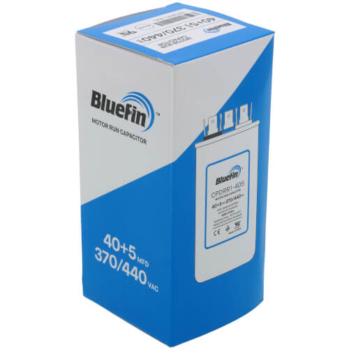 40/5 MFD Round Dual Motor Run Capacitor (440/370V)