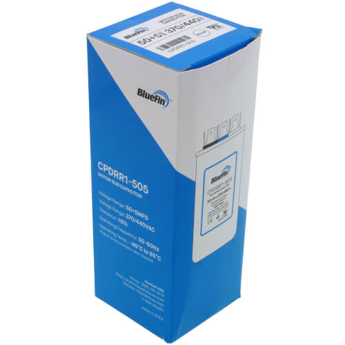 50/5 MFD Round Dual Motor Run Capacitor (440/370V)