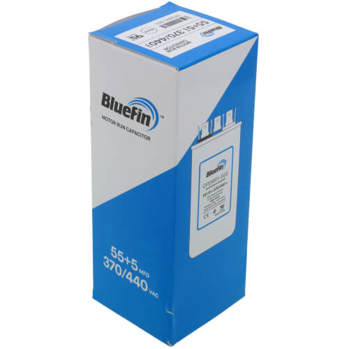55/5 MFD Round Dual Motor Run Capacitor (440/370V)