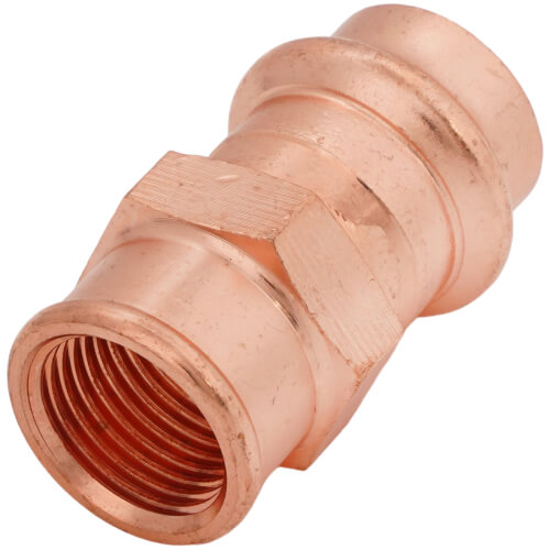 Main product image of 1/2" Press x 3/8" Female Copper Adapter