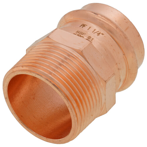 Main product image of 1-1/4" Press x Male Copper Adapter