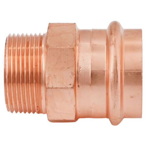 Main product image of 1-1/2" Press x 1-1/4" Male Copper Adapter