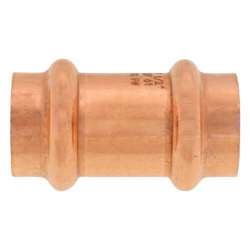 Main product image of 1/2" Press Copper Coupling, No-Stop