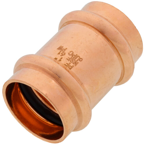 Znkiok 10 Pack)3/4" Propress Copper Fittings Zero Lead, 3/4 Inch Press Coupling With Stop For Copper Tube Connection,UPC,NSF/ANSI61 Certified - View #2
