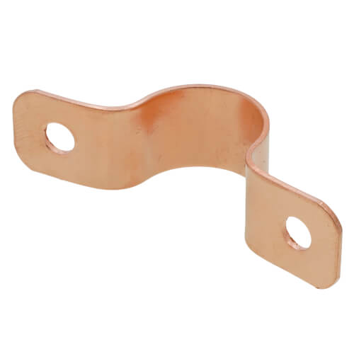 1/2" 2 Hole Carbon Steel Strap (Copper Plated)
