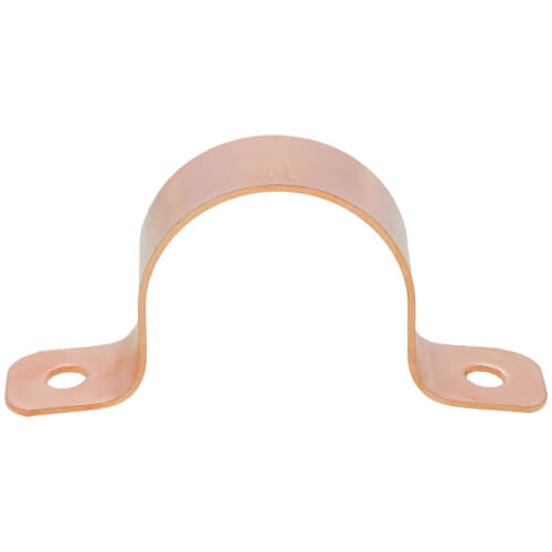 1" 2 Hole Carbon Steel Strap (Copper Plated)