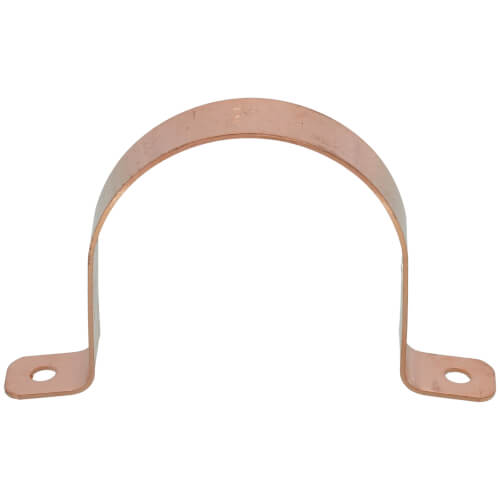 2" 2 Hole Carbon Steel Strap (Copper Plated)
