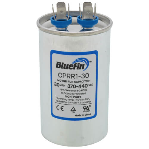 Main product image of 30 MFD Round Motor Run Capacitor (440/370V)
