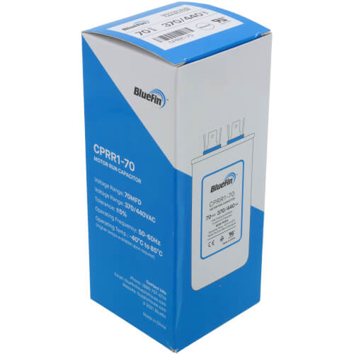 Main product image of 70 MFD Round Motor Run Capacitor (440/370V)