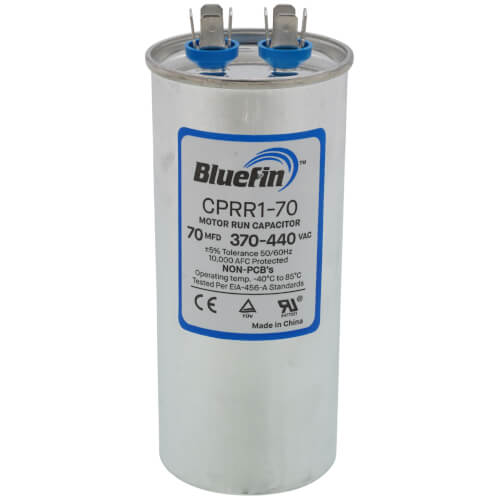 Main product image of 70 MFD Round Motor Run Capacitor (440/370V)