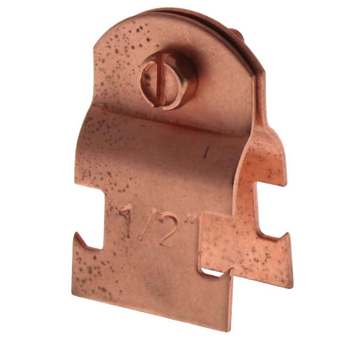 1/2" Copper Plated Multi-Strut Pipe Clamp