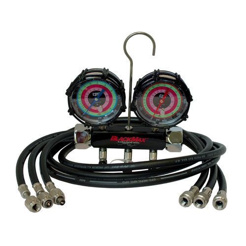 Main product image of BlackMax Triple-Seal Analog Manifold w/ 5' Premium BV Hoses