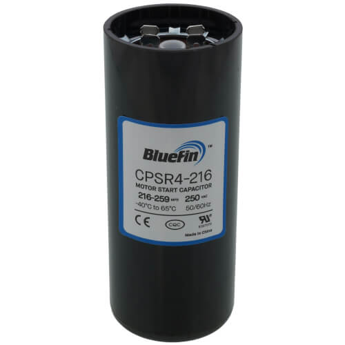 Main product image of 216 - 259 MFD Round Start Capacitor (250V)