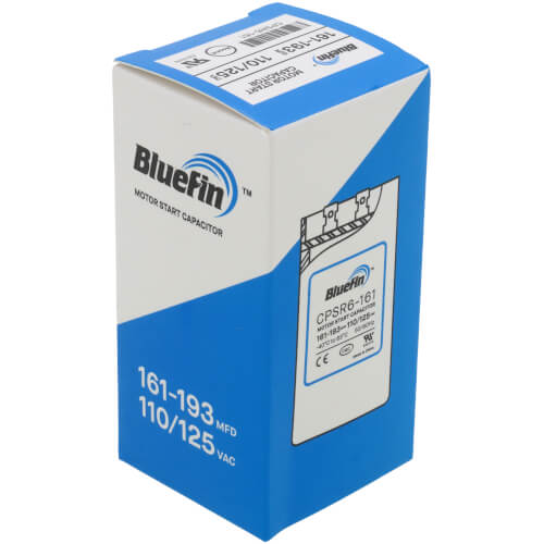 Main product image of 161 - 193 MFD Round Start Capacitor (110/125V)