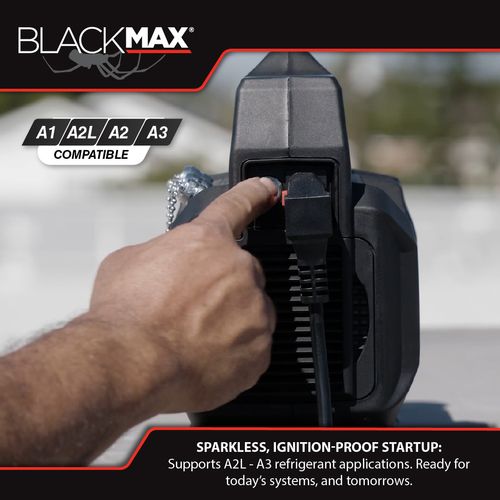 Main product image of BlackMax Sparkless Vacuum Pump w/ Auto Shut-off, Gas Ballast Valve, and Gauge (4 CFM)