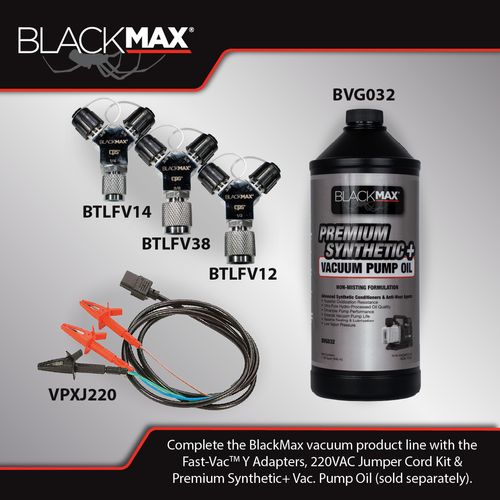 Main product image of BlackMax Sparkless Vacuum Pump w/ Auto Shut-off, Gas Ballast Valve, and Gauge (6 CFM)