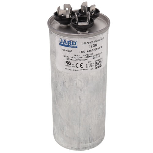 Tradepro® Run Capacitor, 80 + 7.5 MFD, 440V, Round