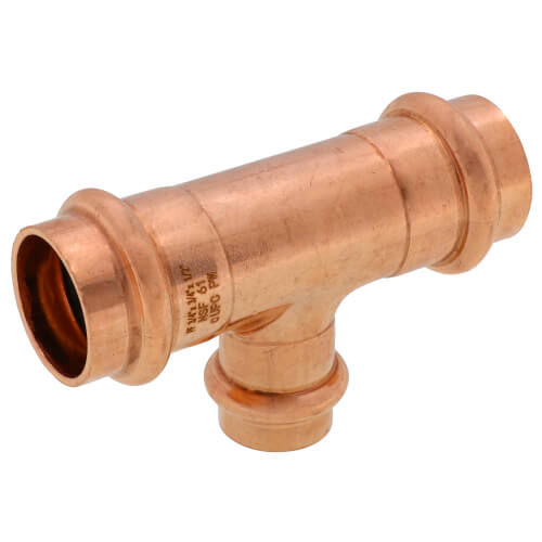 3/4" x 3/4" x 1/2" Press Copper Tee