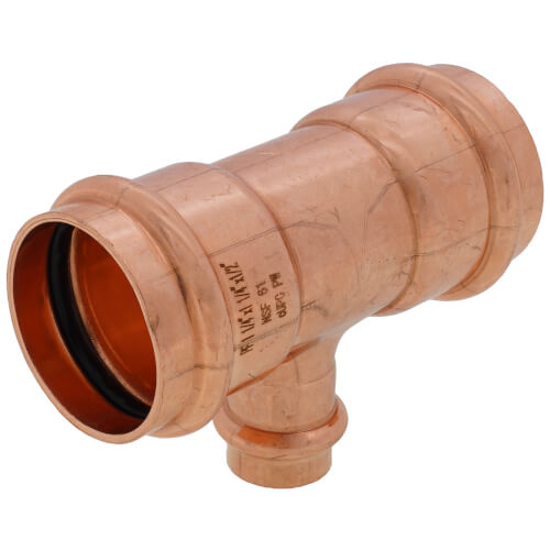 1-1/4" x 1-1/4" x 1/2" Press Copper Tee