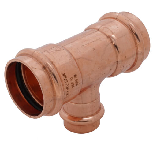 1-1/4" x 1-1/4" x 3/4" Press Copper Tee