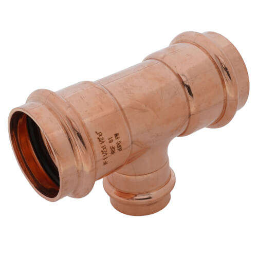 1-1/2" x 1-1/2" x 1" Press Copper Tee