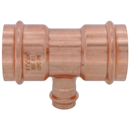 Main product image of 2" x 2" x 3/4" Press Copper Tee