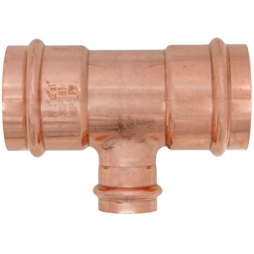 Main product image of 2" x 2" x 1" Press Copper Tee
