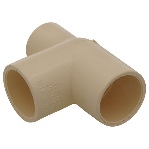 Main product image of 3/4" x 1/2" x 3/4" CPVC CTS  Reducing Tee (Socket)