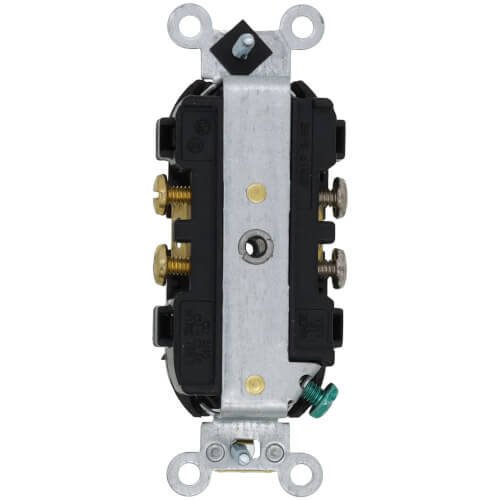 Main product image of Heavy-Duty Commercial Grade Duplex Receptacle w/ Indented Face, 2P, 20A, NEMA 5-20R - Brown (125V)