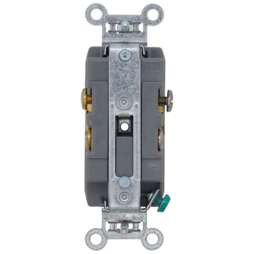 Main product image of Commercial Spec Grade Side Wired Duplex Receptacle, 20A, 2P - Gray (125V)
