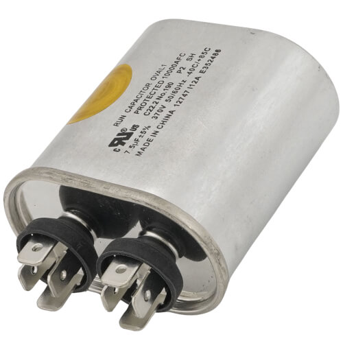 Main product image of 7.5mfd 370v Oval Run Capacitor