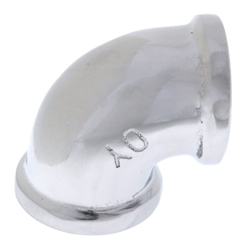 Main product image of 1/2" Chrome Brass 90° Elbow (Lead Free)