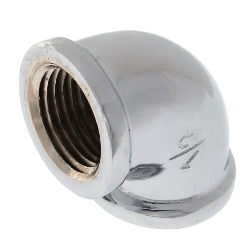 Main product image of 1/2" Chrome Brass 90° Elbow (Lead Free)