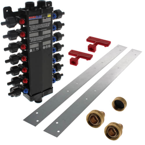 CRIS50143 Viega CRIS50143 14 Port Polymer PEX Crimp MANABLOC