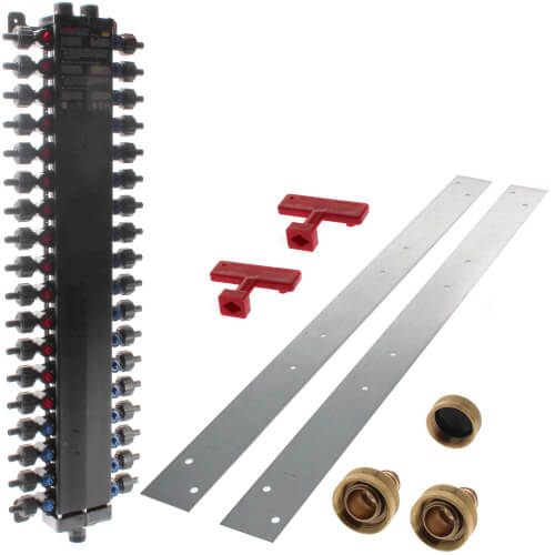 Main product image of 36 Port Polymer 1/2" PEX Crimp MANABLOC Package (Crimp Supply)