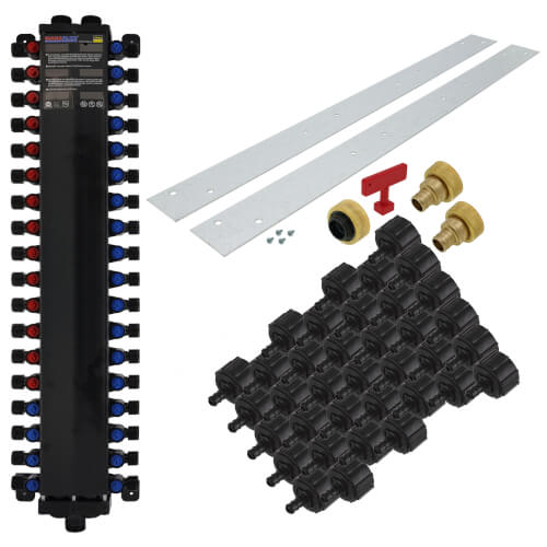 CRIS03849630PX Viega CRIS03849630PX 36 Port Polymer 3/8" PEX