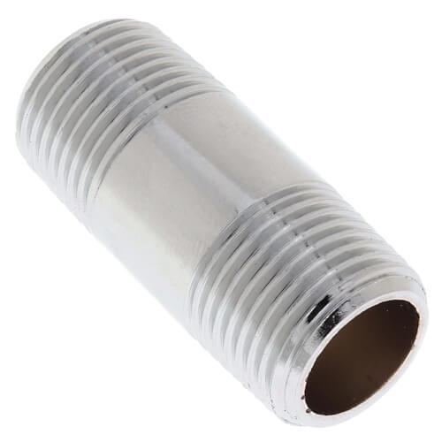 Main product image of 3/8" x 1-1/2" Chrome Brass Nipple (Lead Free)