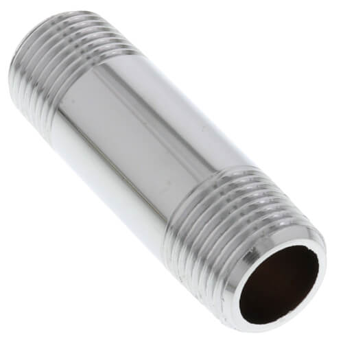 Main product image of 3/8" x 2" Chrome Brass Nipple (Lead Free)