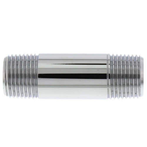Main product image of 3/8" x 2" Chrome Brass Nipple (Lead Free)
