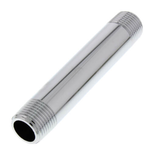 Main product image of 3/8" x 3-1/2" Chrome Brass Nipple (Lead Free)