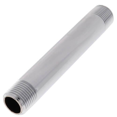 Main product image of 3/8" x 4" Chrome Brass Nipple (Lead Free)