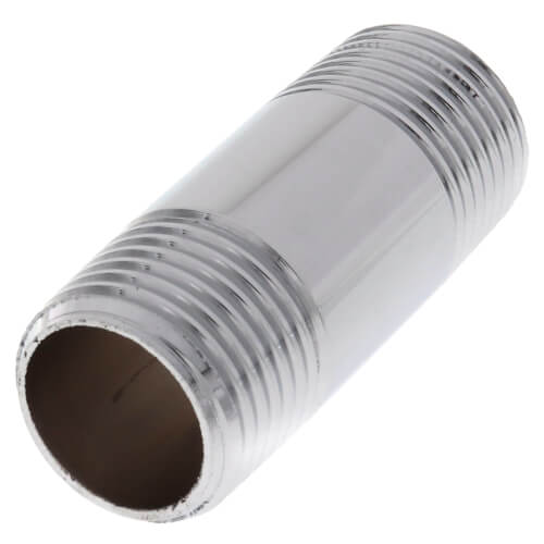 Main product image of 1/2" x 2" Chrome Brass Nipple (Lead Free)