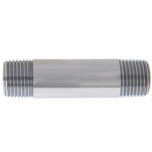 1/2" x 3" Chrome Brass Nipple (Lead Free)