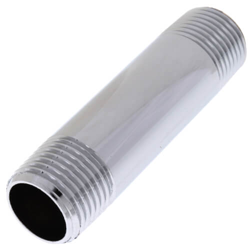 1/2" x 3" Chrome Brass Nipple (Lead Free)