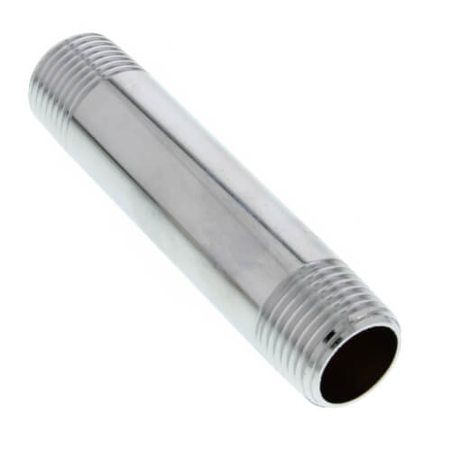 Main product image of 1/2" x 3-1/2" Chrome Brass Nipple (Lead Free)
