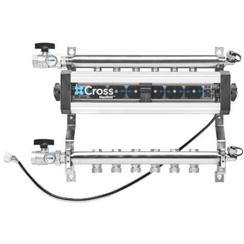 6 Loop Stainless Steel Manifold Package w/ Control (1/2" PEX)