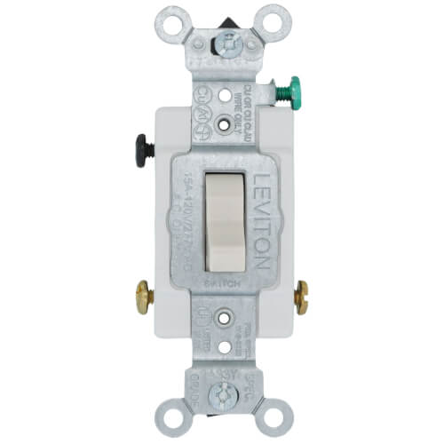 Main product image of 3-Way Commercial Side Wired Switch, 15A - Light Almond (120/277V)