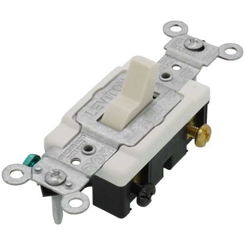 Main product image of 3-Way Side Wired Commercial Switch, 20A - Light Almond (120/277V)