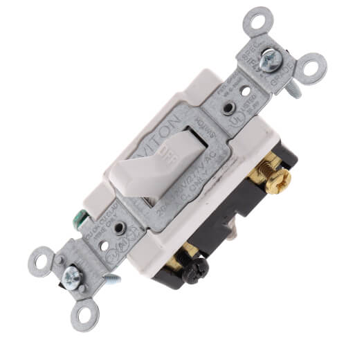 CS3202W Leviton CS3202W 3Way Toggle Light Switch, Commercial